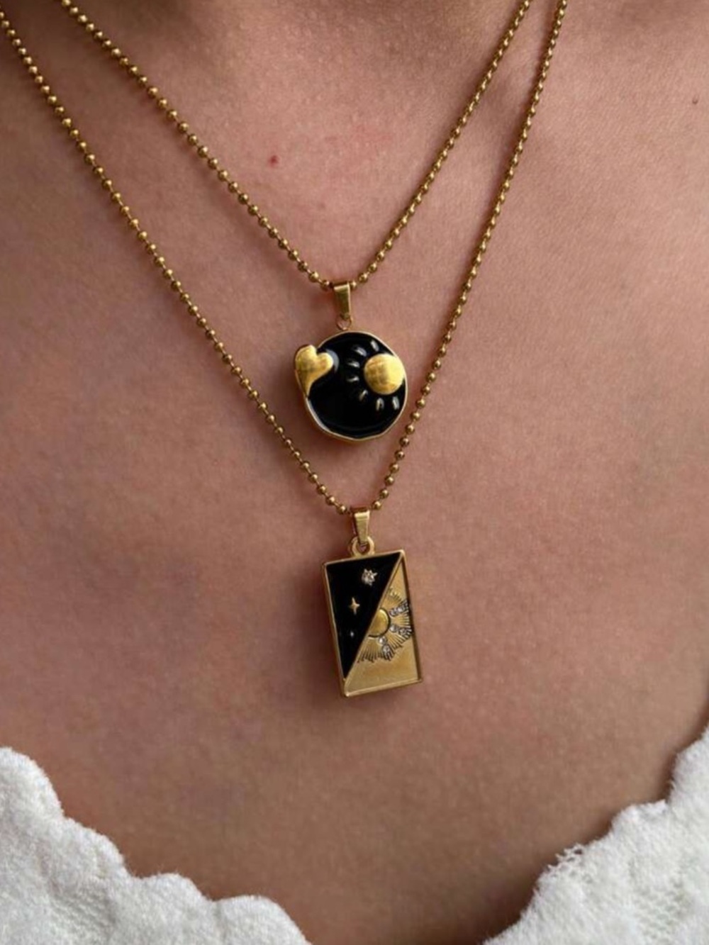 Boho sun necklace N2033